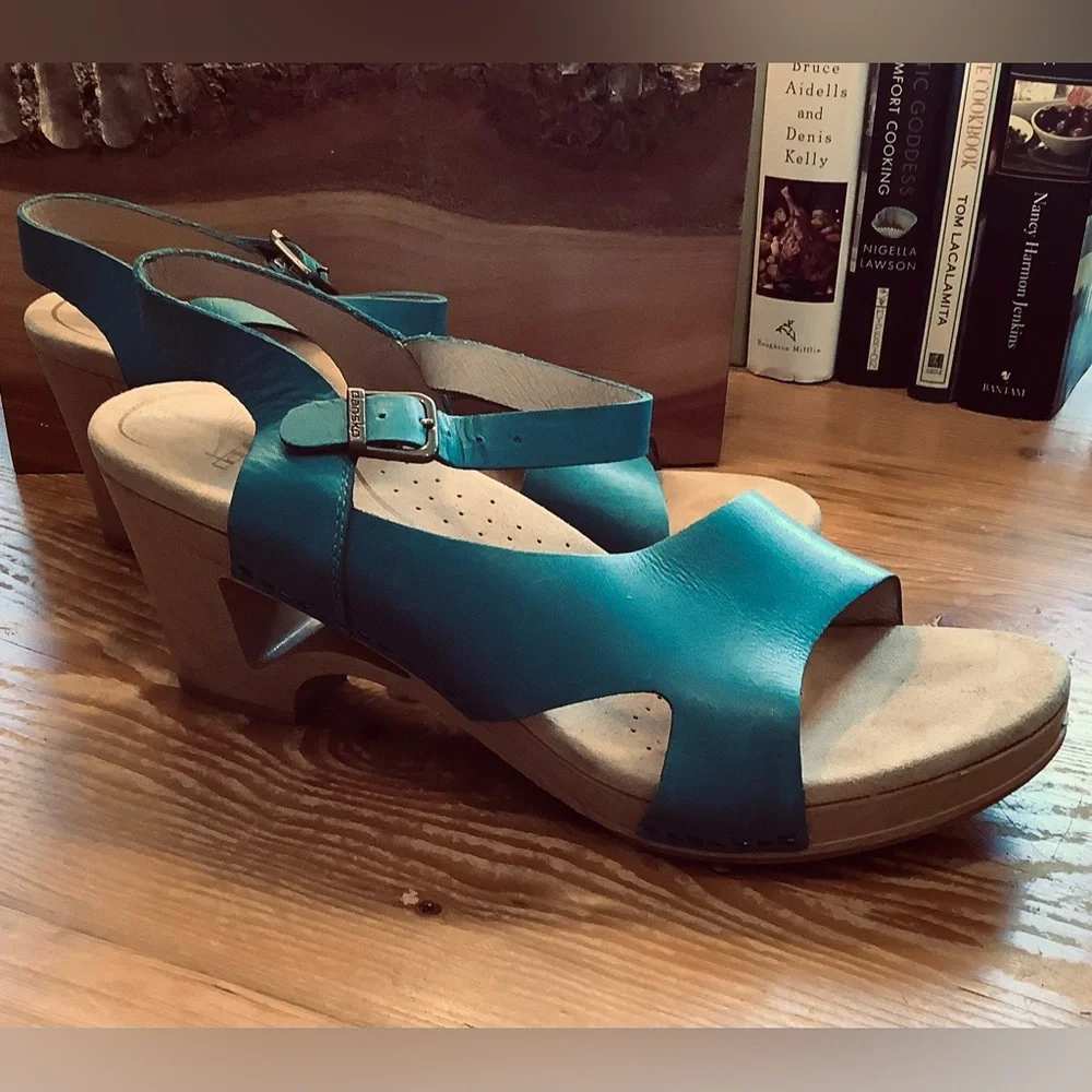 DANSKO WOOD TASHA HEEL SANDAL EU 42 - US 11 - Picture 3 of 6